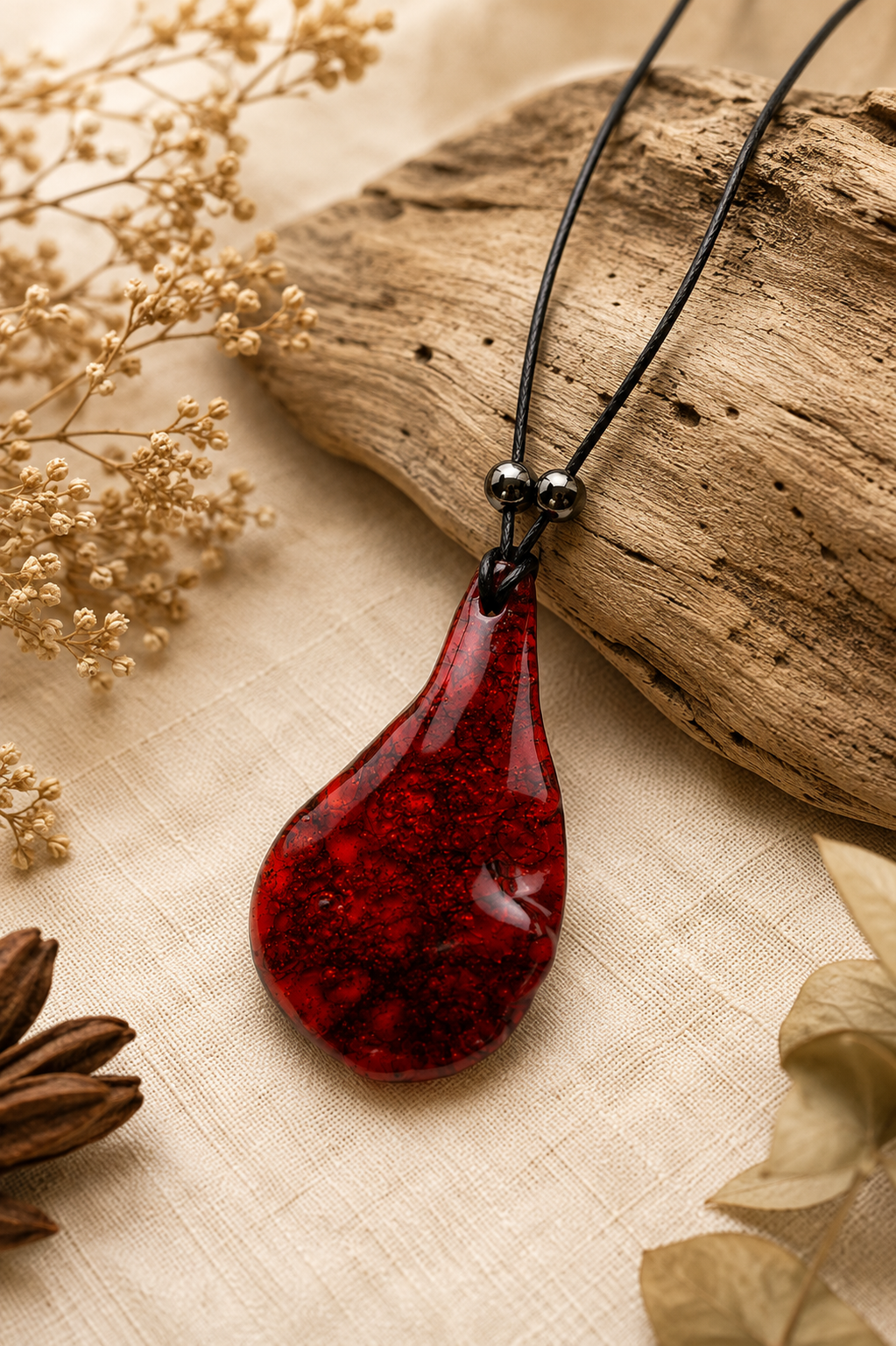 Colar Gota Vibrante em Resina - Imagem 2