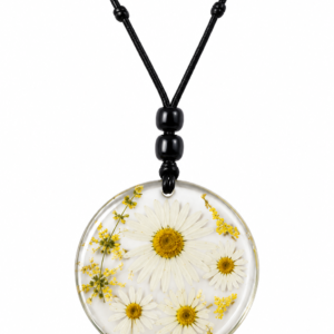 Colar Mini Margaridas em Resina