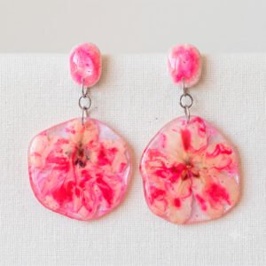 Brinco Flor de Beijo Rosa