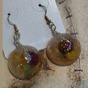 Brinco Bolinha Gota Dourada